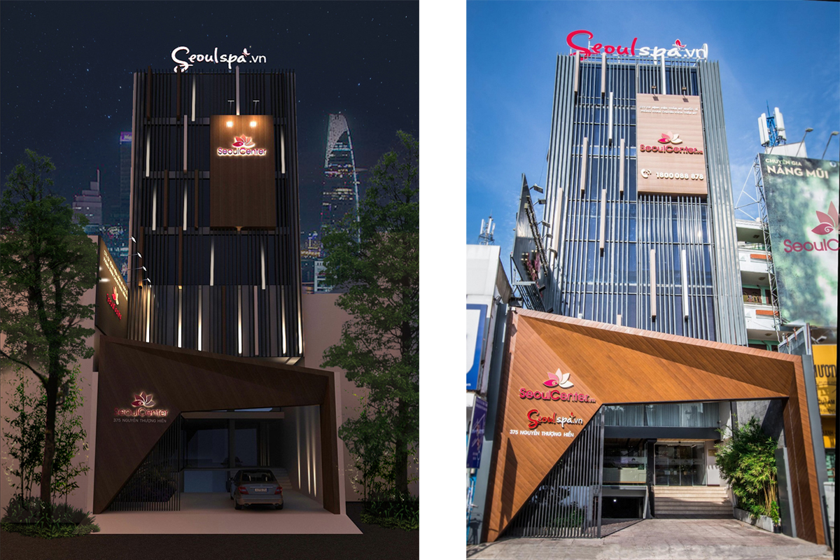 Thiết kế Seoul Center thể hiện tính sang trọng, thanh lịch, khẳng định cái tôi và gu thẩm mỹ của khách hàng